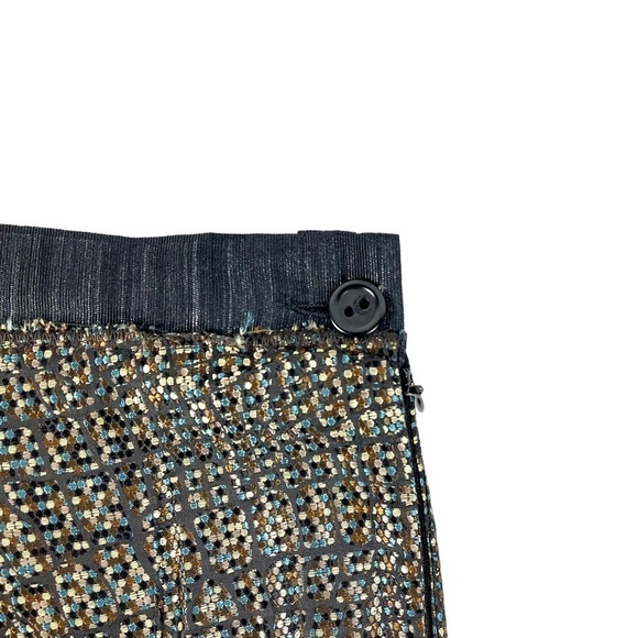 COTÉLAC CONFETTI DOT TIE SILK BOX PLEAT MINI SKIRT - Picture 9 of 16